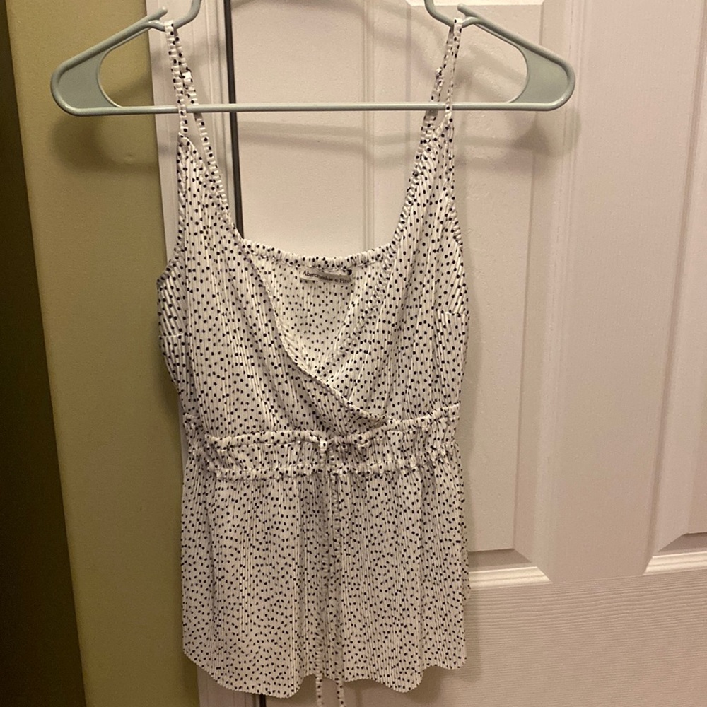 Abercrombie poka dot tank